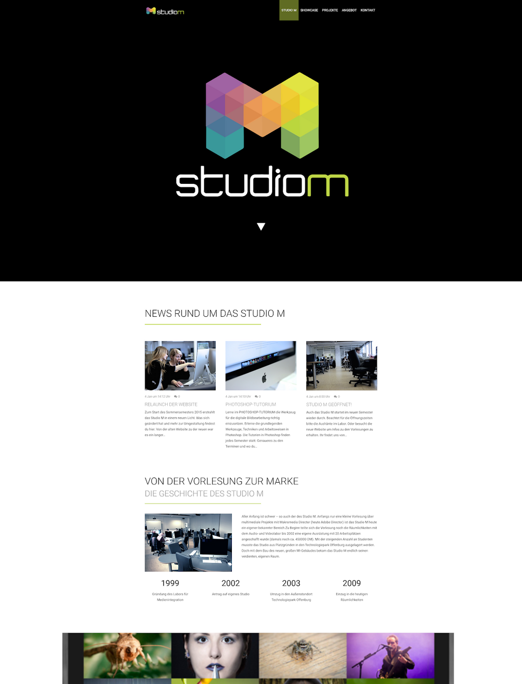 Relaunch des Web-Auftritts des StudioM